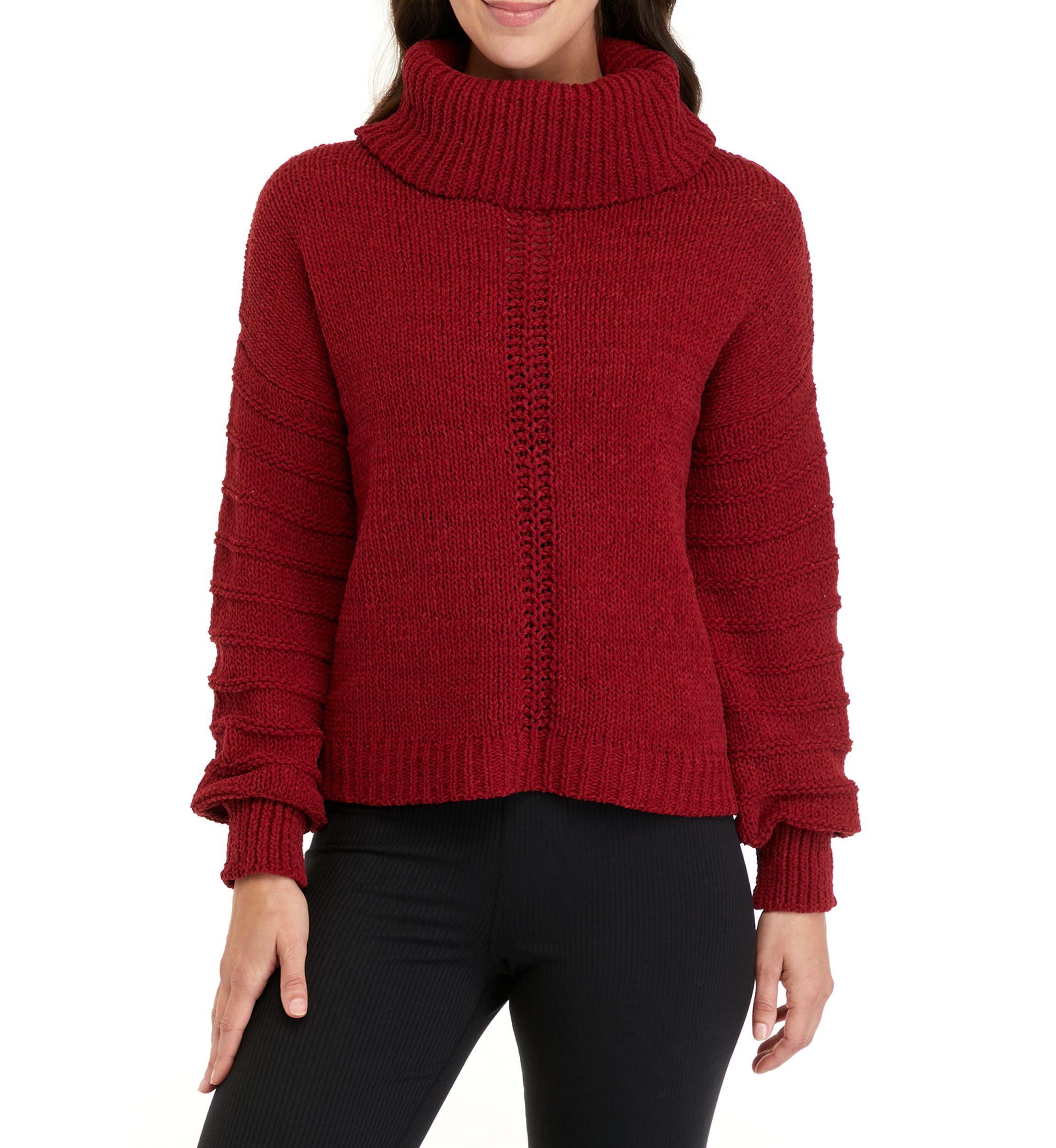 Womens Long Sleeve Cowl Neck Sweater