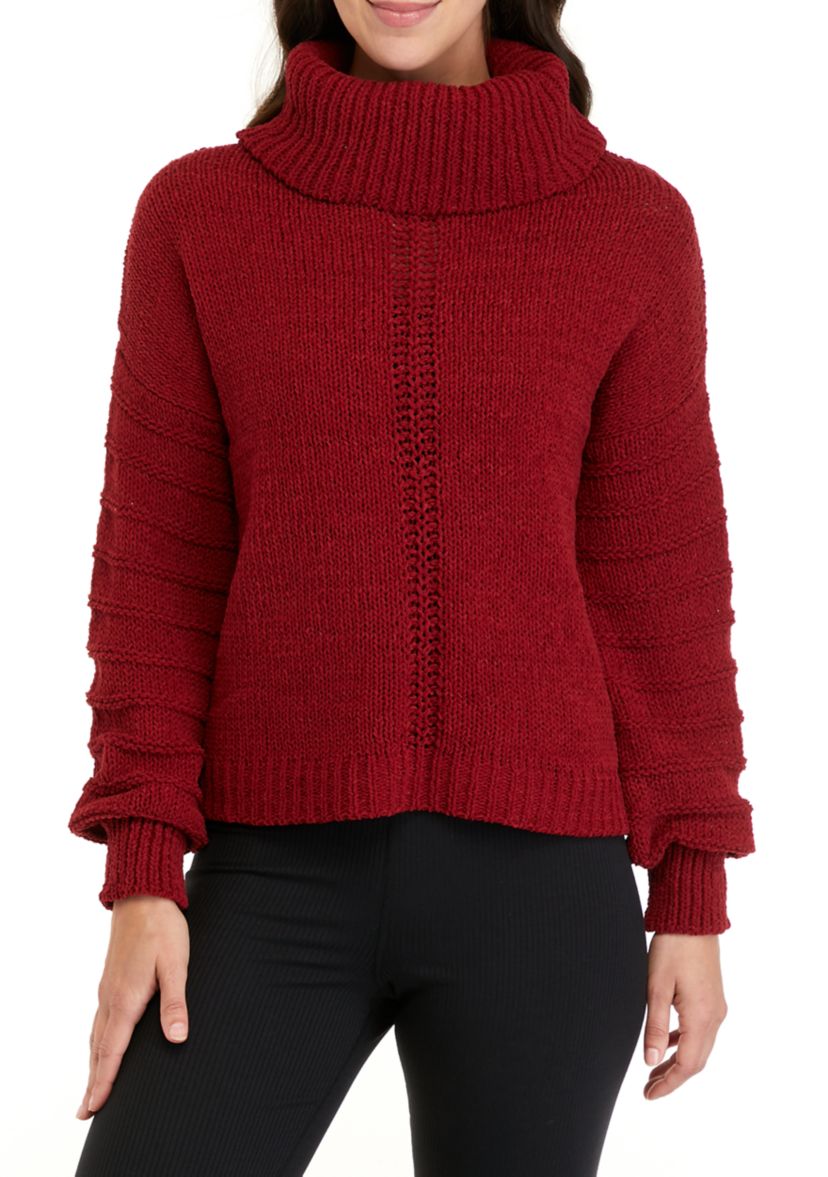 Womens Long Sleeve Cowl Neck Sweater