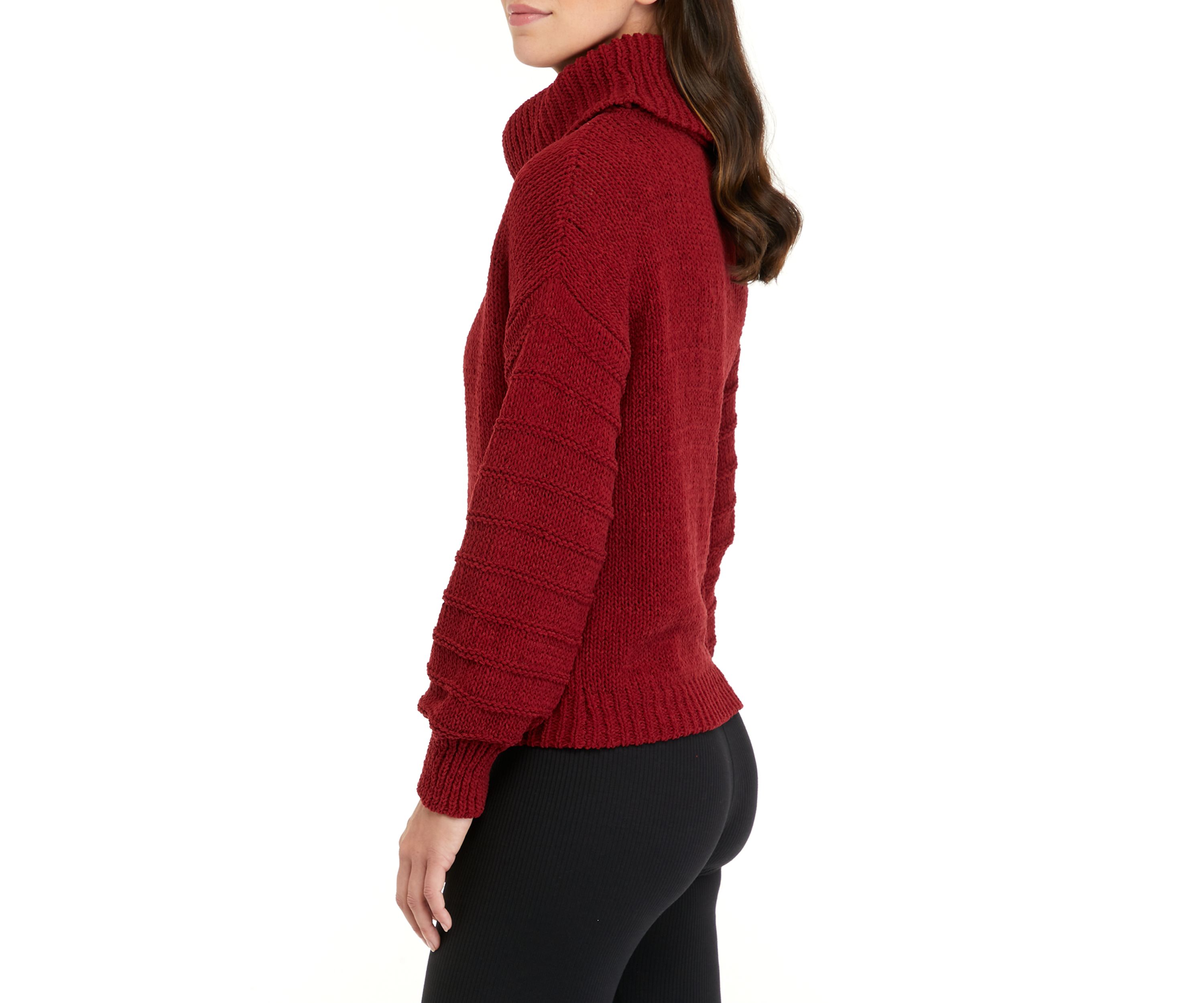 Womens Long Sleeve Cowl Neck Sweater