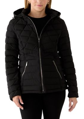 Nautica Women's Stretch Packable Coat, XS