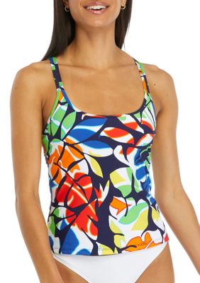 Tradewinds Double Cross Back Tankini Swim Top