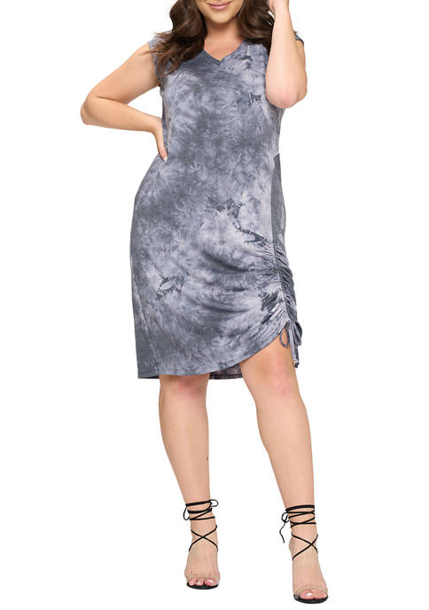 Curvyture Plus Size Cap Sleeve Dress with Front