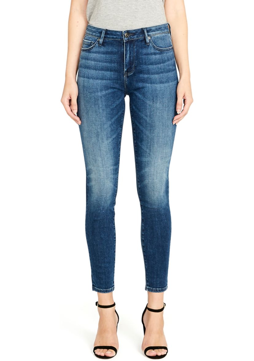 Womens Alexa Mid Rise Skinny Jeans