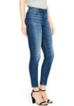 Womens Alexa Mid Rise Skinny Jeans