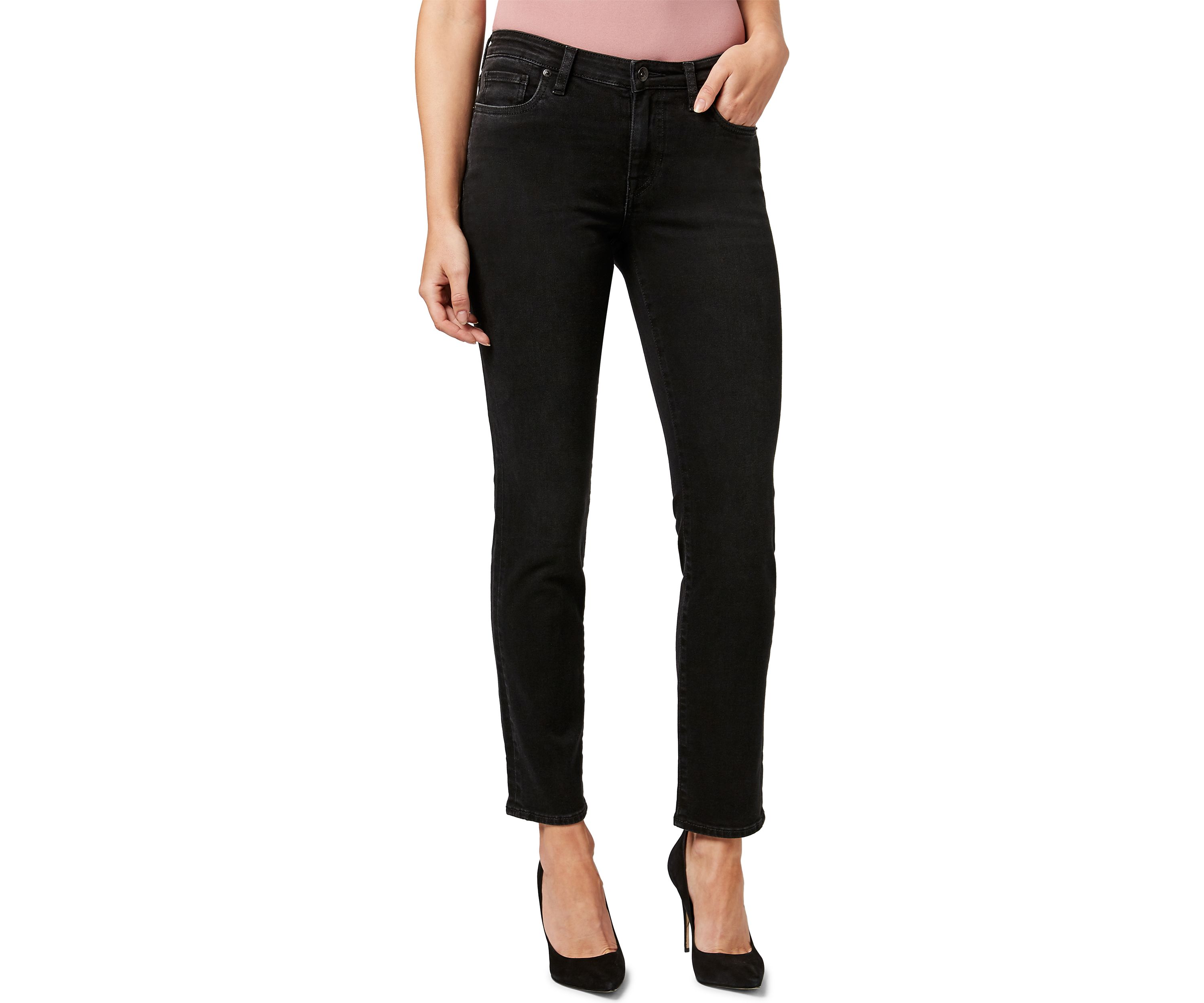 Womens Carrie Mid Rise Slim Jeans