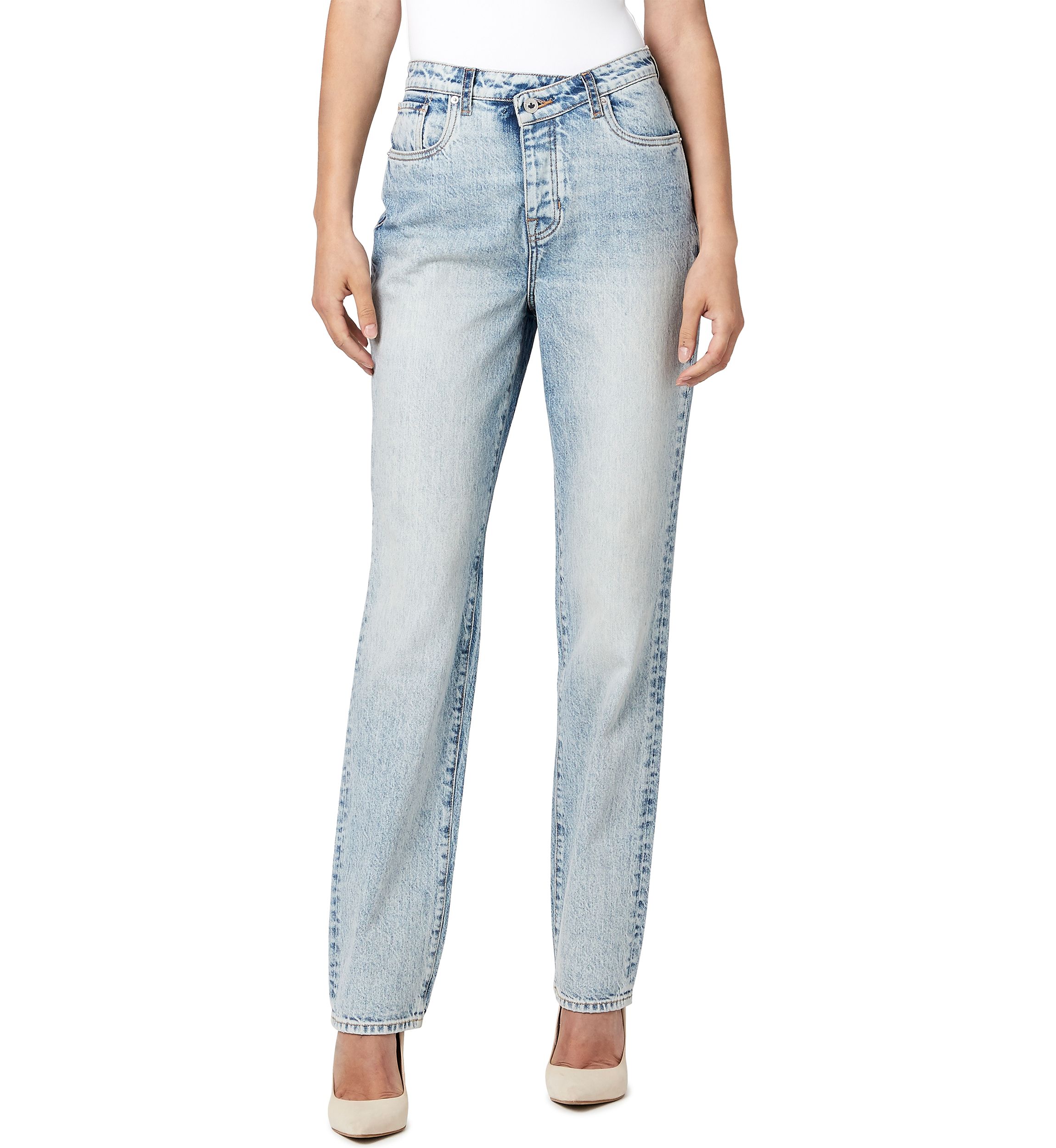 Womens Jessie High Rise Straight Jeans
