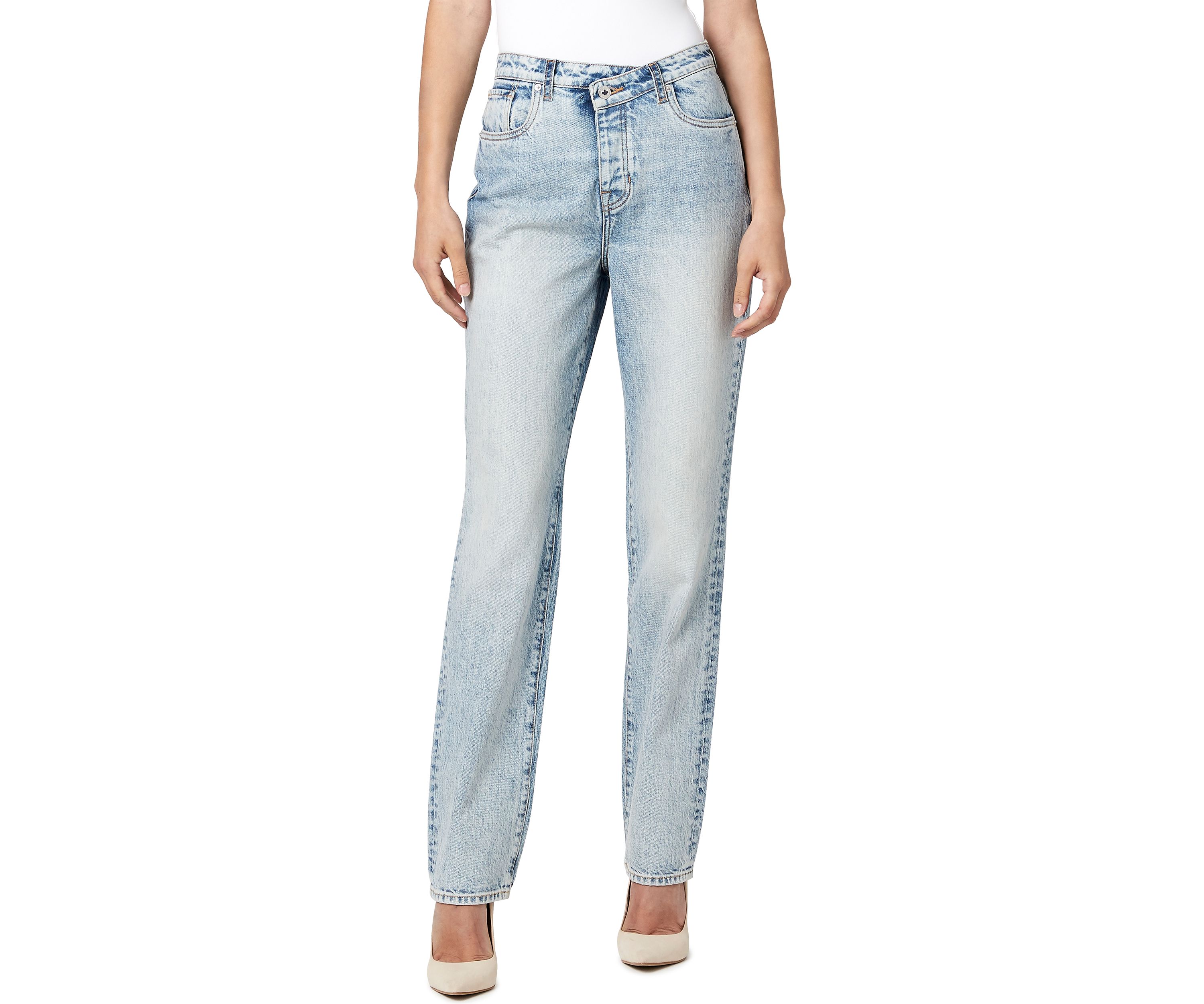 Womens Jessie High Rise Straight Jeans