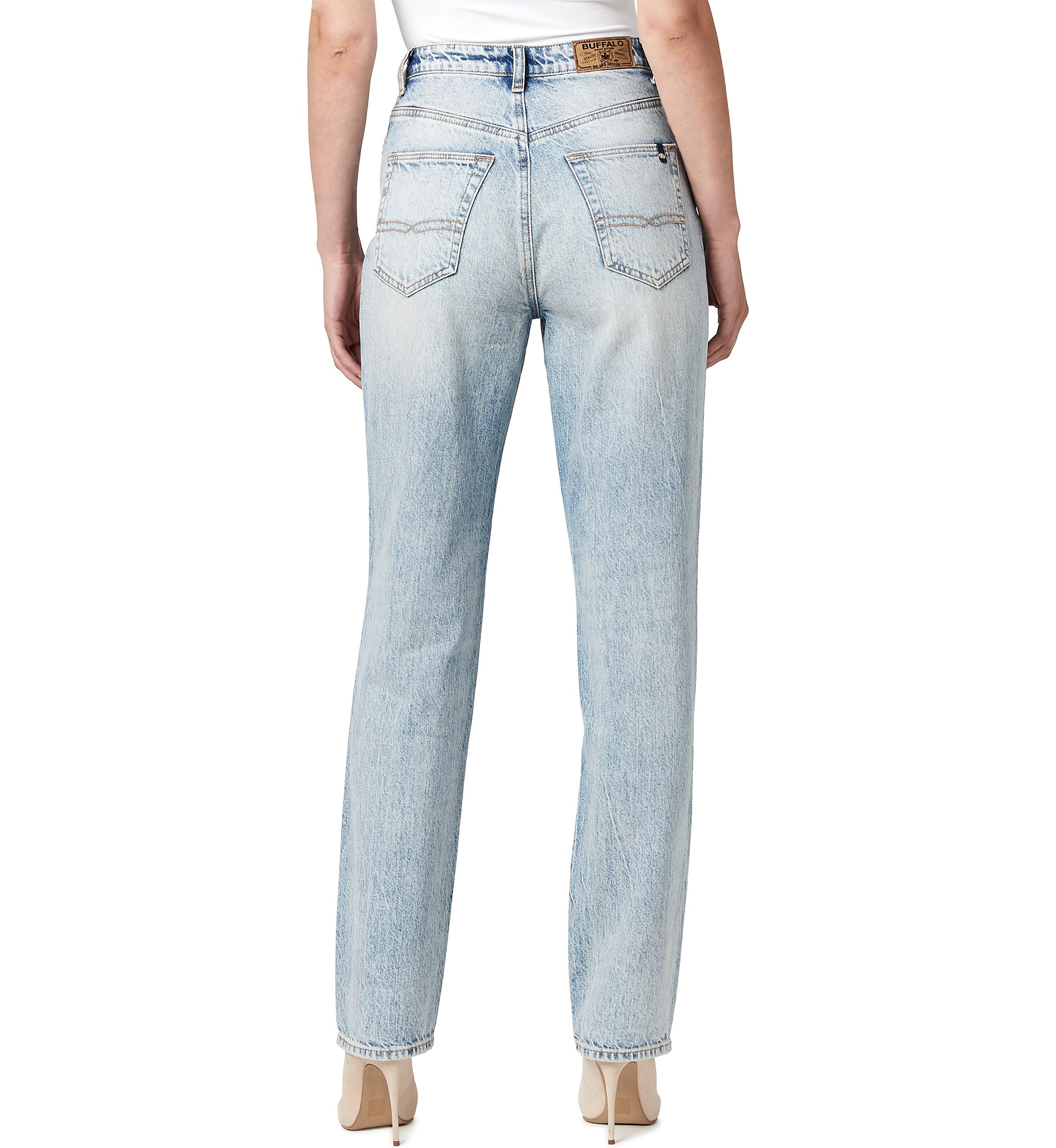 Womens Jessie High Rise Straight Jeans