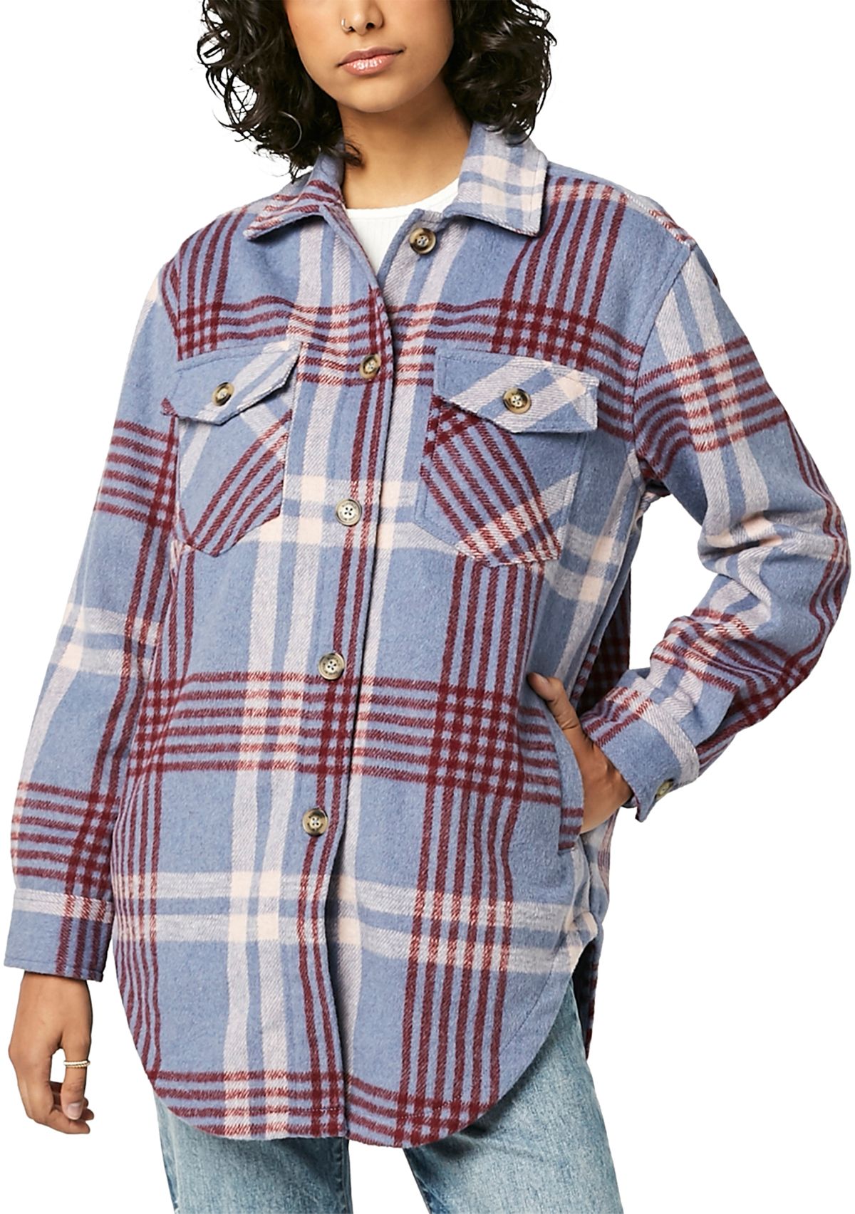 Womens Savannah Woven Shirt Jacket