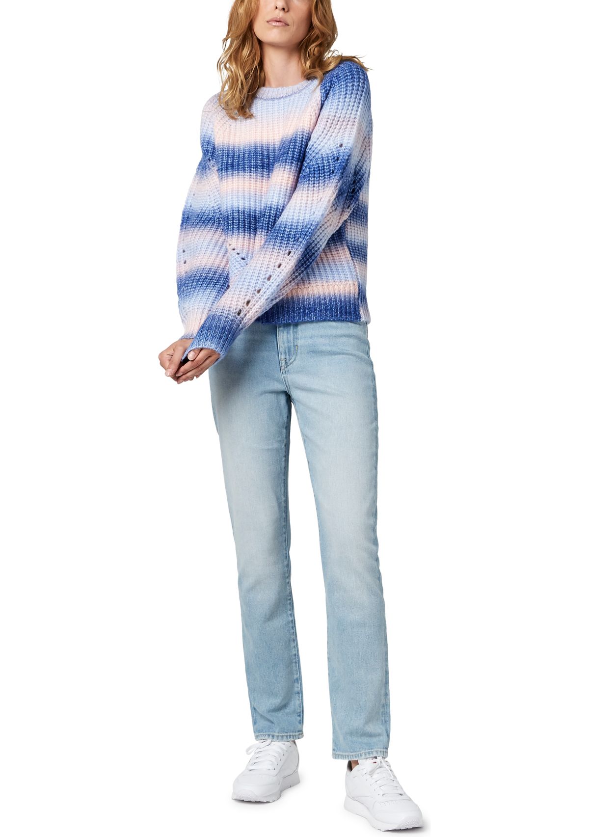 Womens Long Sleeve Juno Boxy Crew Neck Sweater