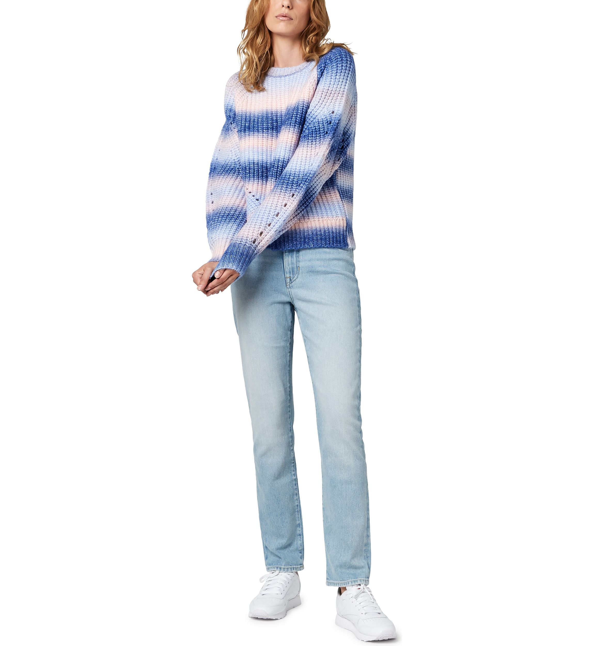 Womens Long Sleeve Juno Boxy Crew Neck Sweater