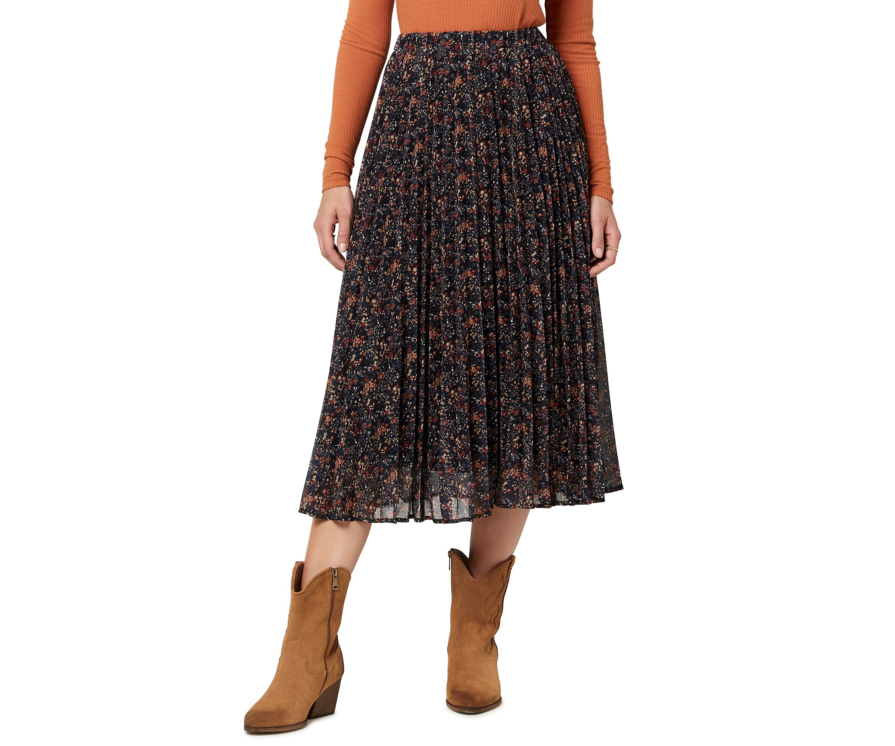 Womens Roux Pleated Skirt