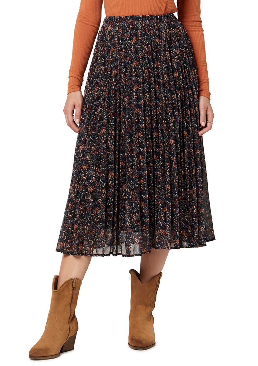 Womens Roux Pleated Skirt