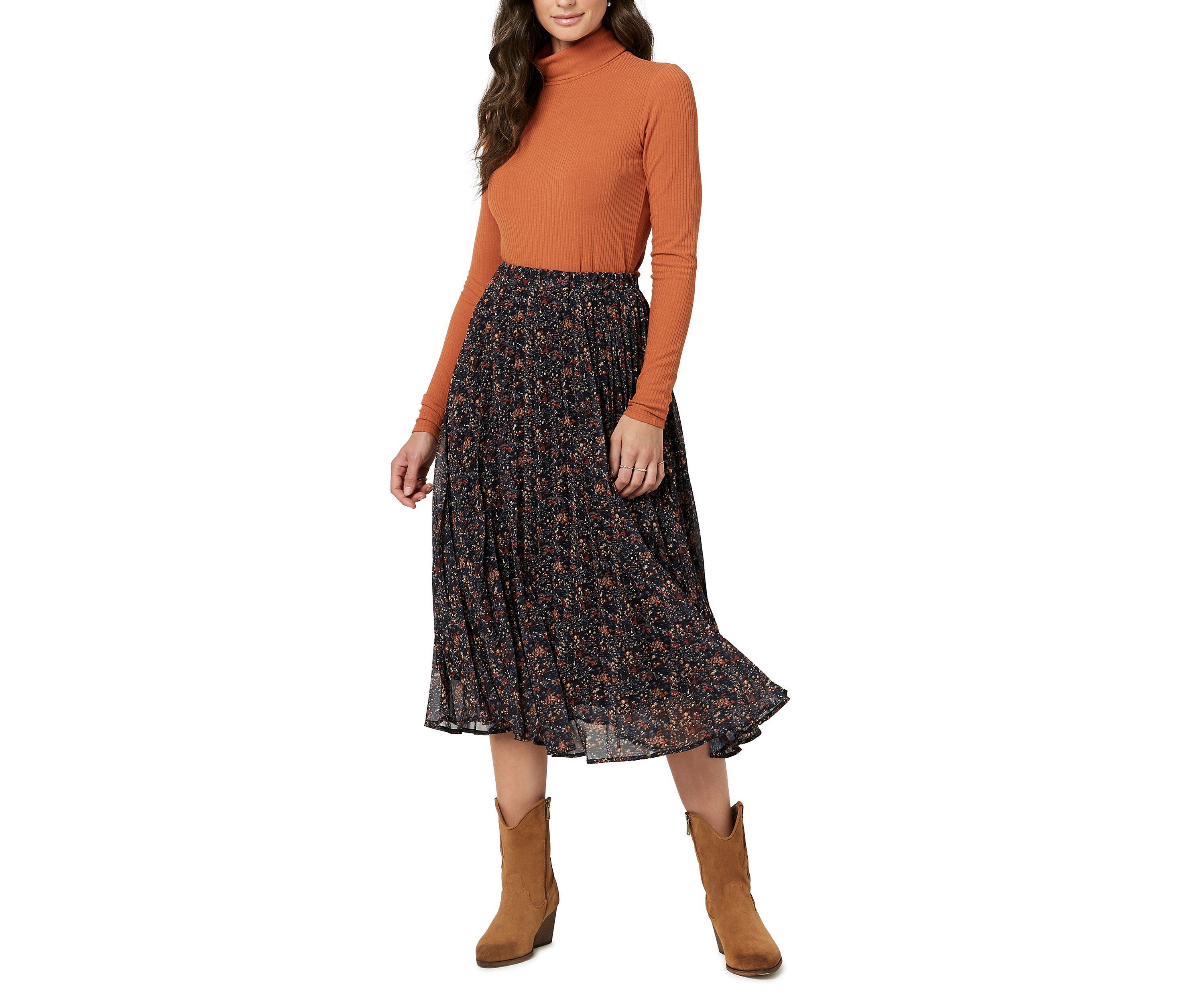 Womens Roux Pleated Skirt