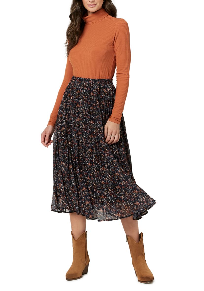 Womens Roux Pleated Skirt