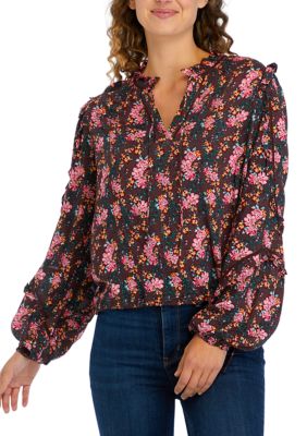 Women's Tie Neck Blouse