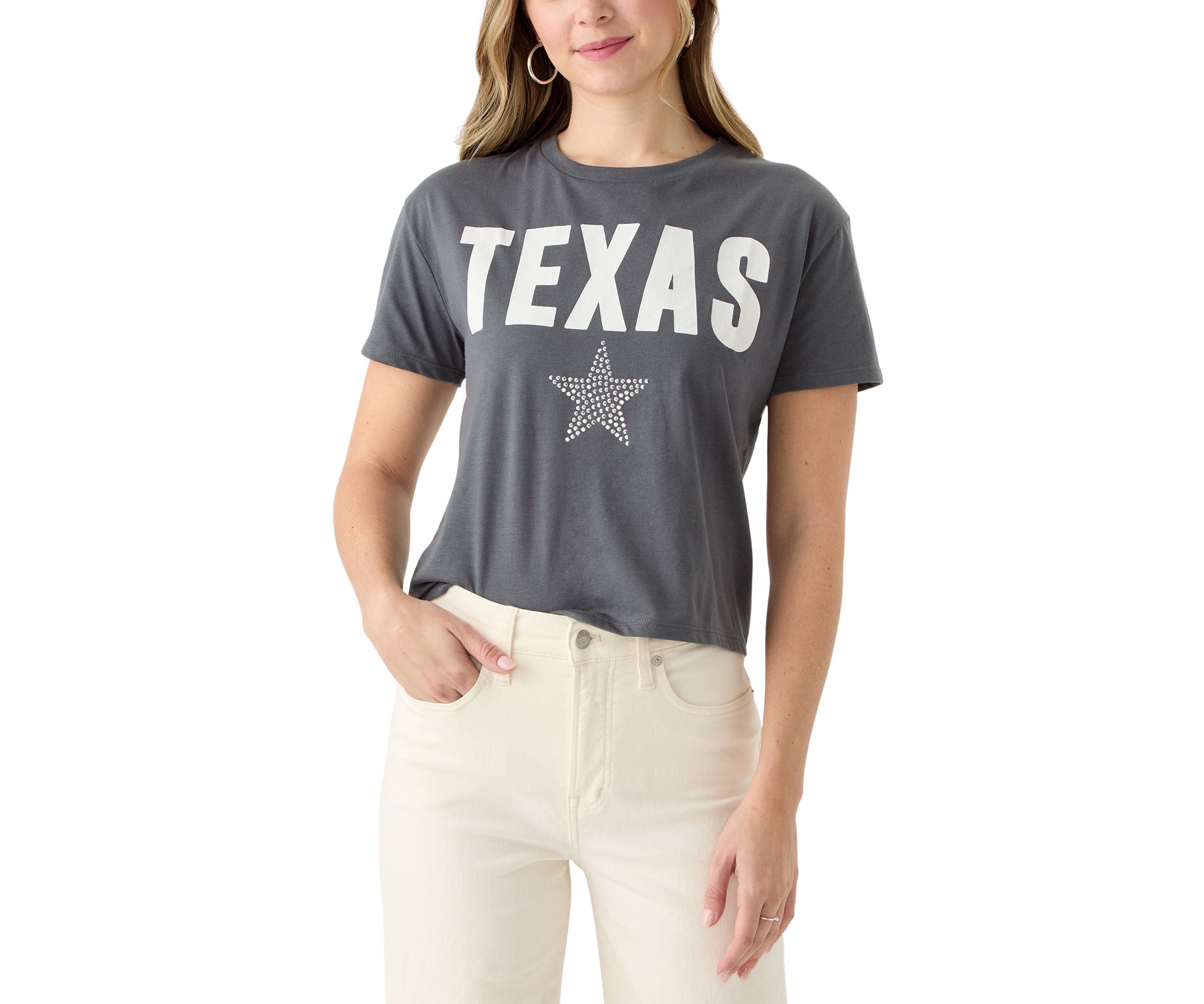Womens Boxy Meet and Greet Texas Graphic T-Shirt