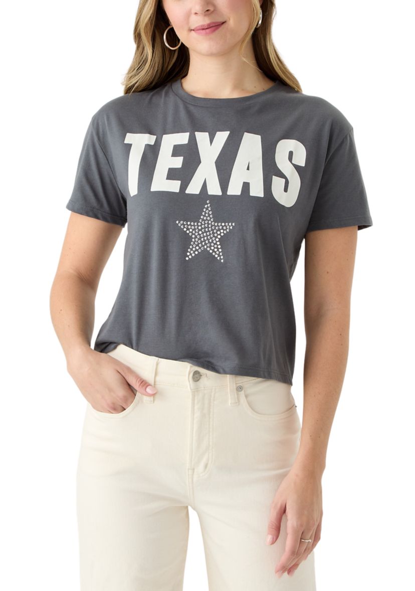 Womens Boxy Meet and Greet Texas Graphic T-Shirt