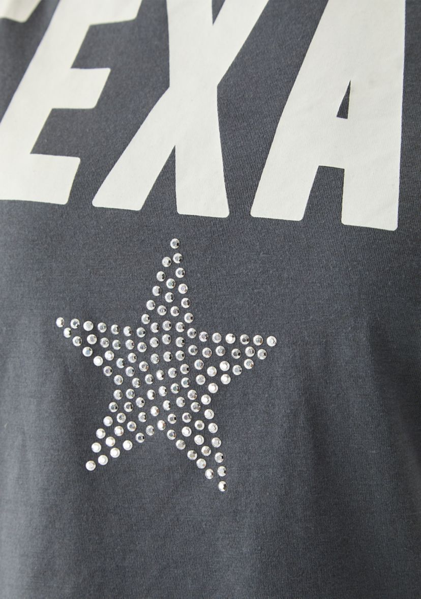 Womens Boxy Meet and Greet Texas Graphic T-Shirt