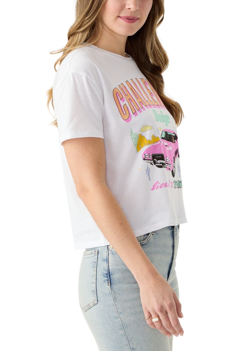 Womens Boxy Meet and Greet Challenger Graphic T-Shirt