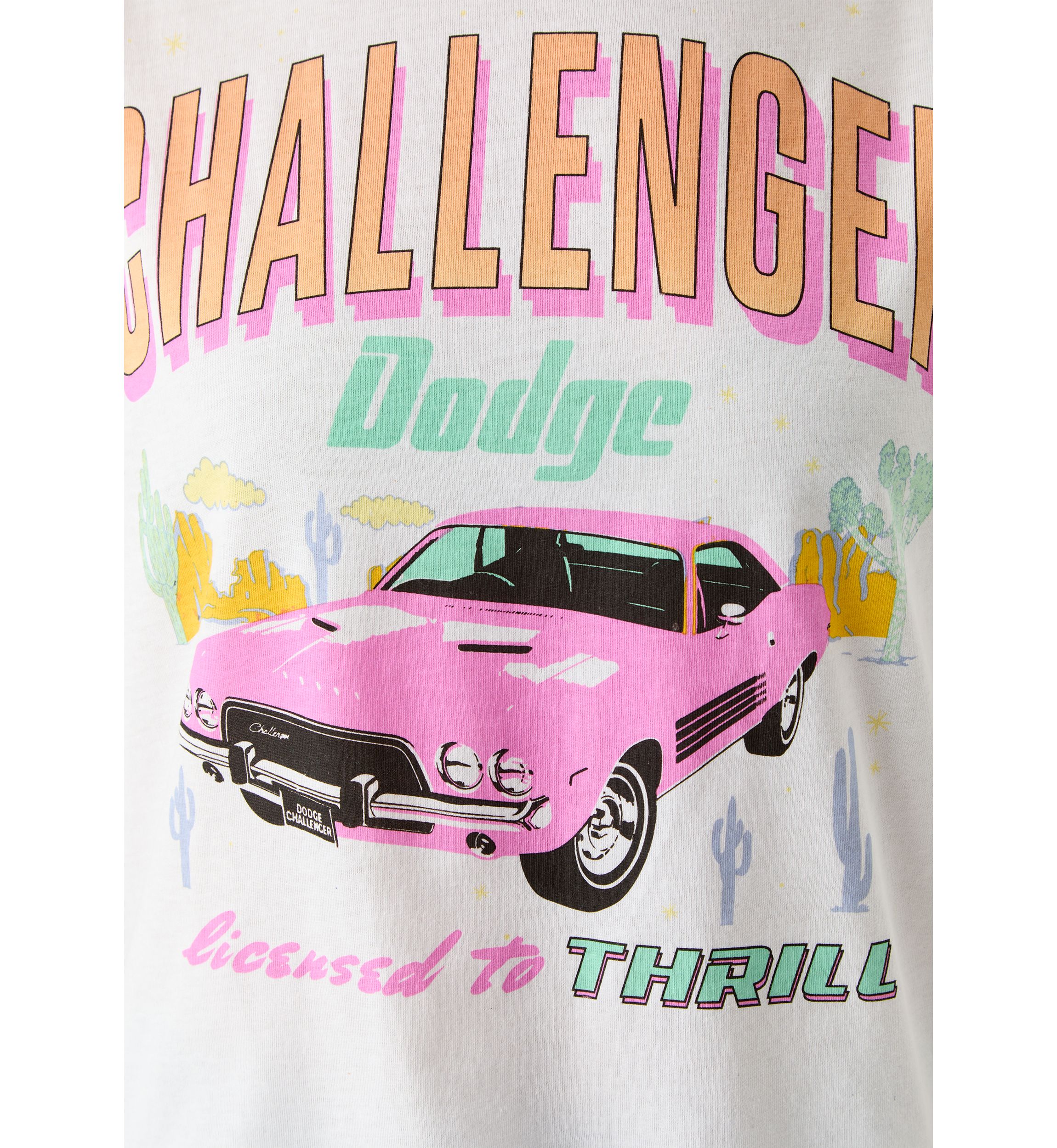 Womens Boxy Meet and Greet Challenger Graphic T-Shirt