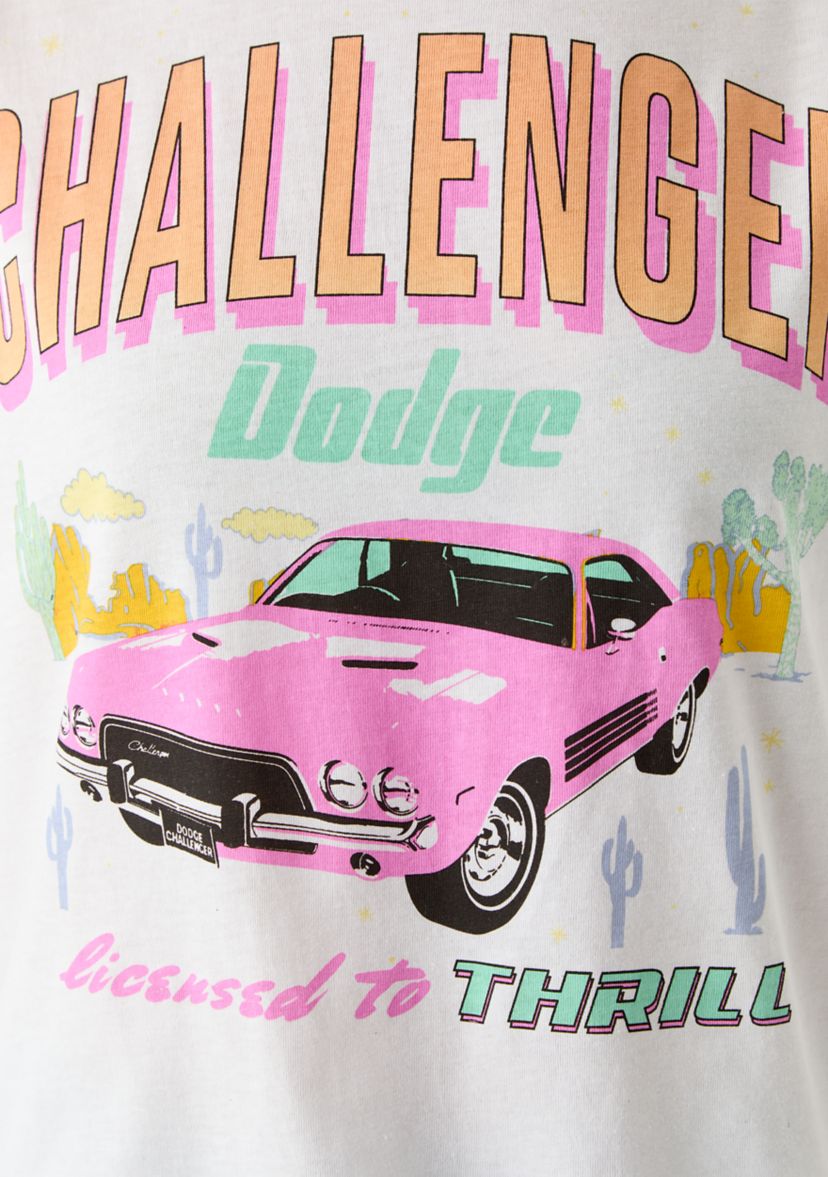 Womens Boxy Meet and Greet Challenger Graphic T-Shirt