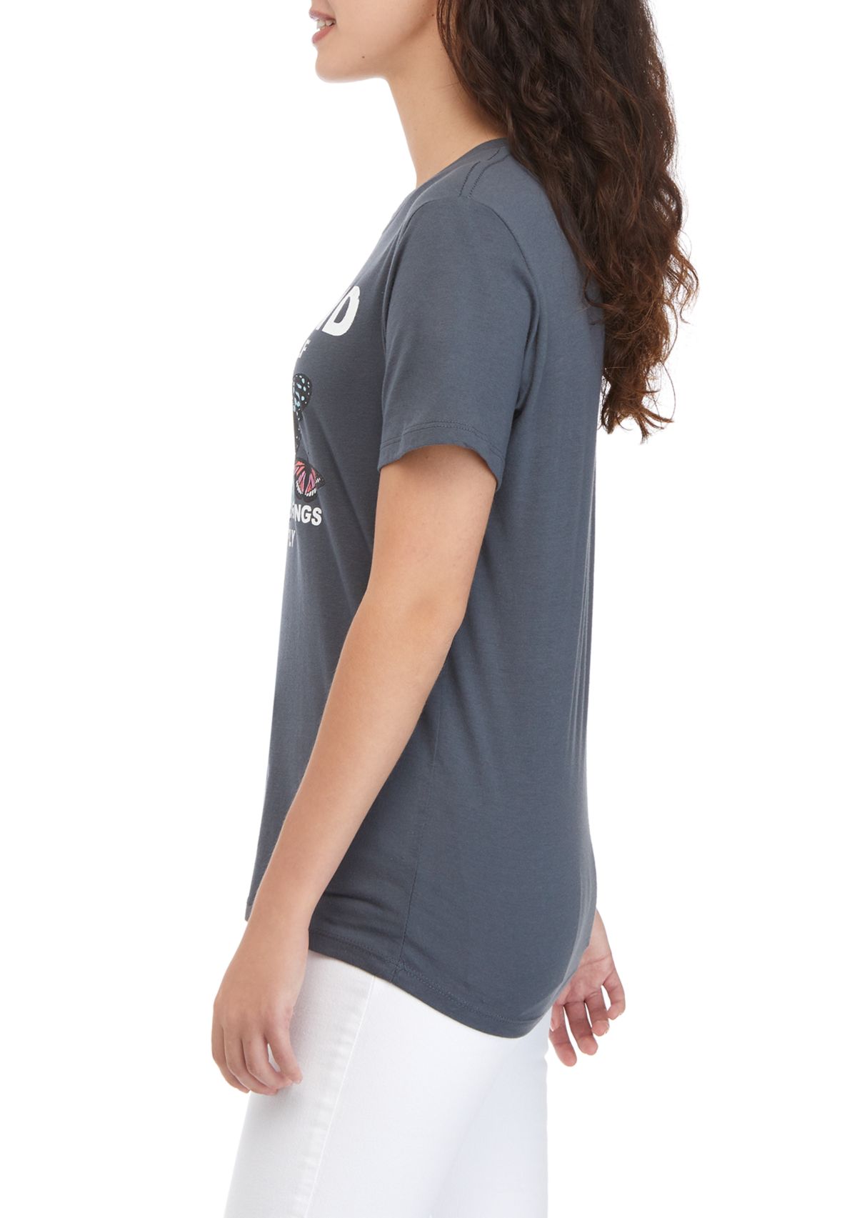 Juniors Short Sleeve Be Kind Graphic T-Shirt