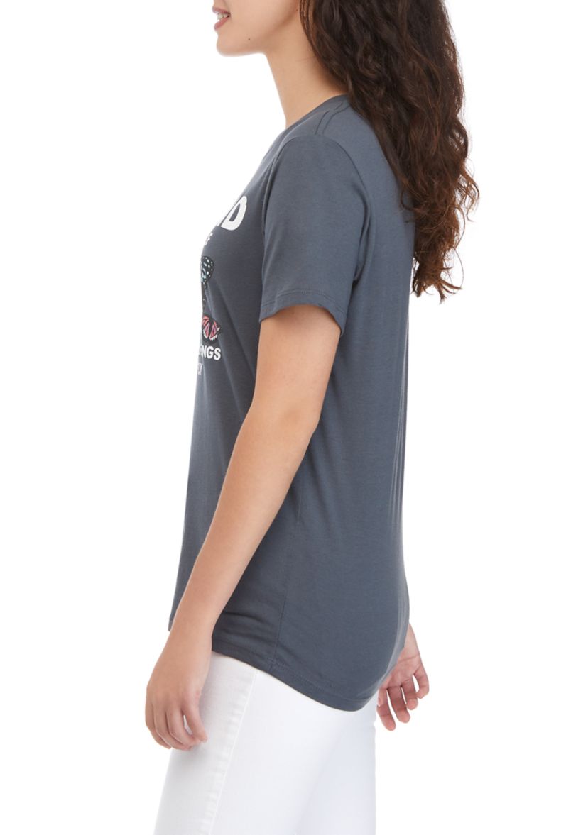 Juniors Short Sleeve Be Kind Graphic T-Shirt