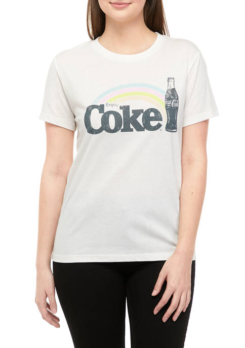 New Coca-Cola Enjoy Junior Short-Sleeve Graphic T-Shirt 