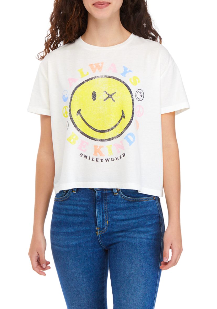 Juniors Short Sleeve Always Be Kind Graphic T-Shirt