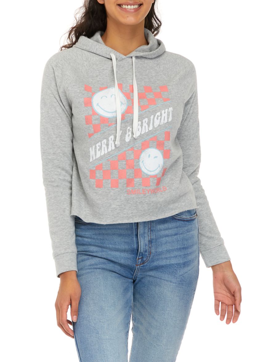 Juniors Long Sleeve Cropped Hoodie