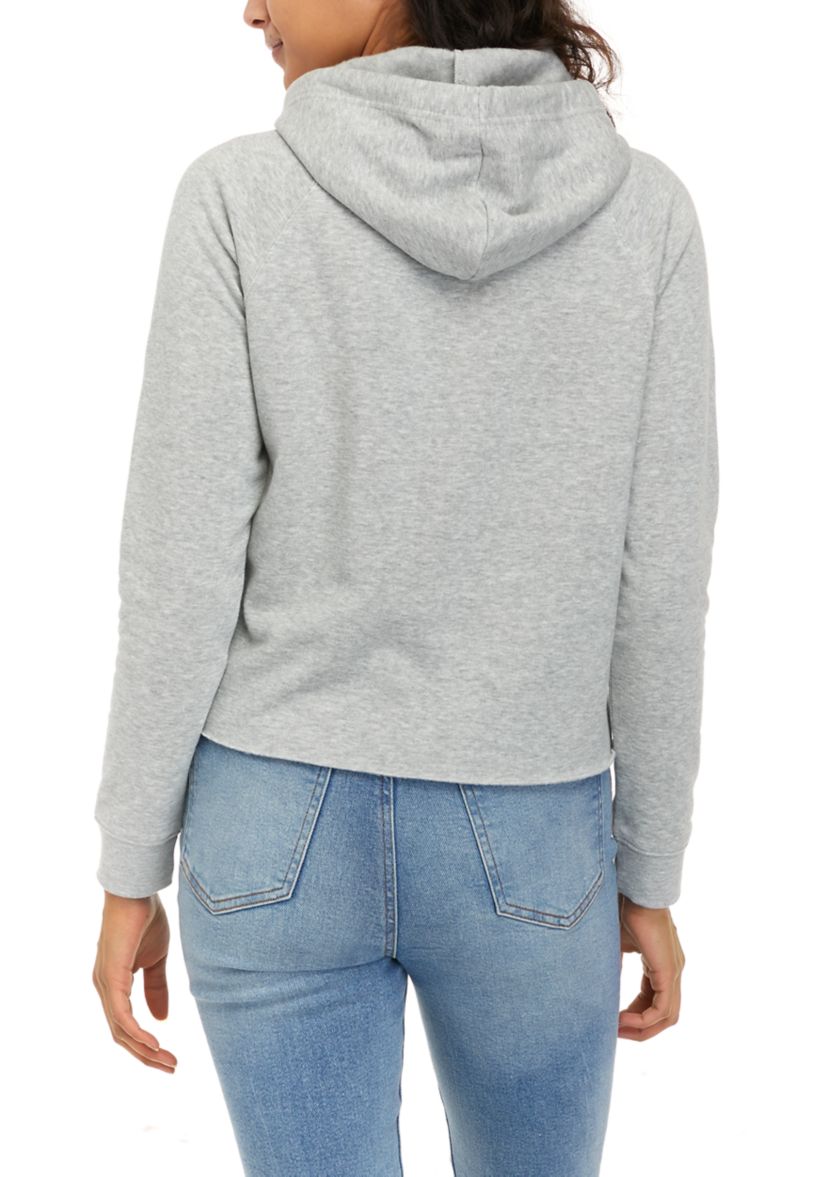 Juniors Long Sleeve Cropped Hoodie
