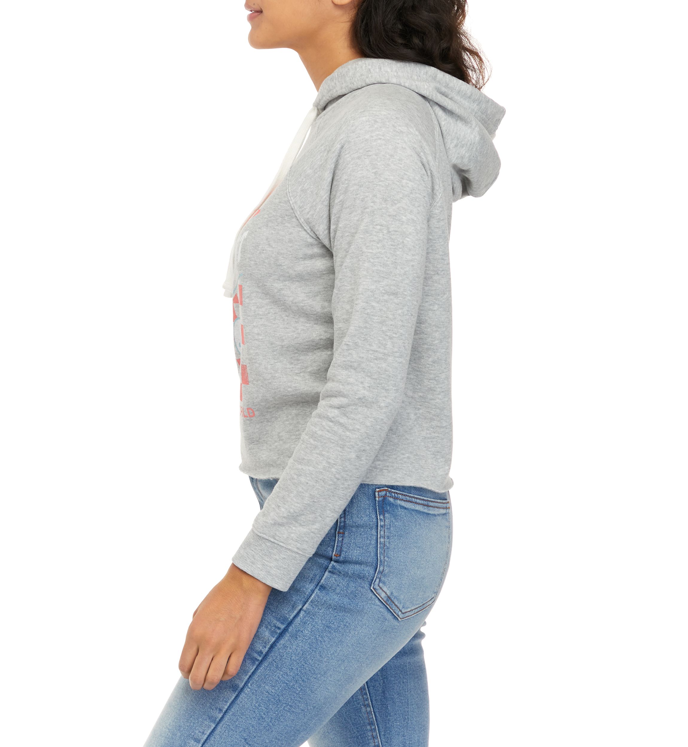 Juniors Long Sleeve Cropped Hoodie