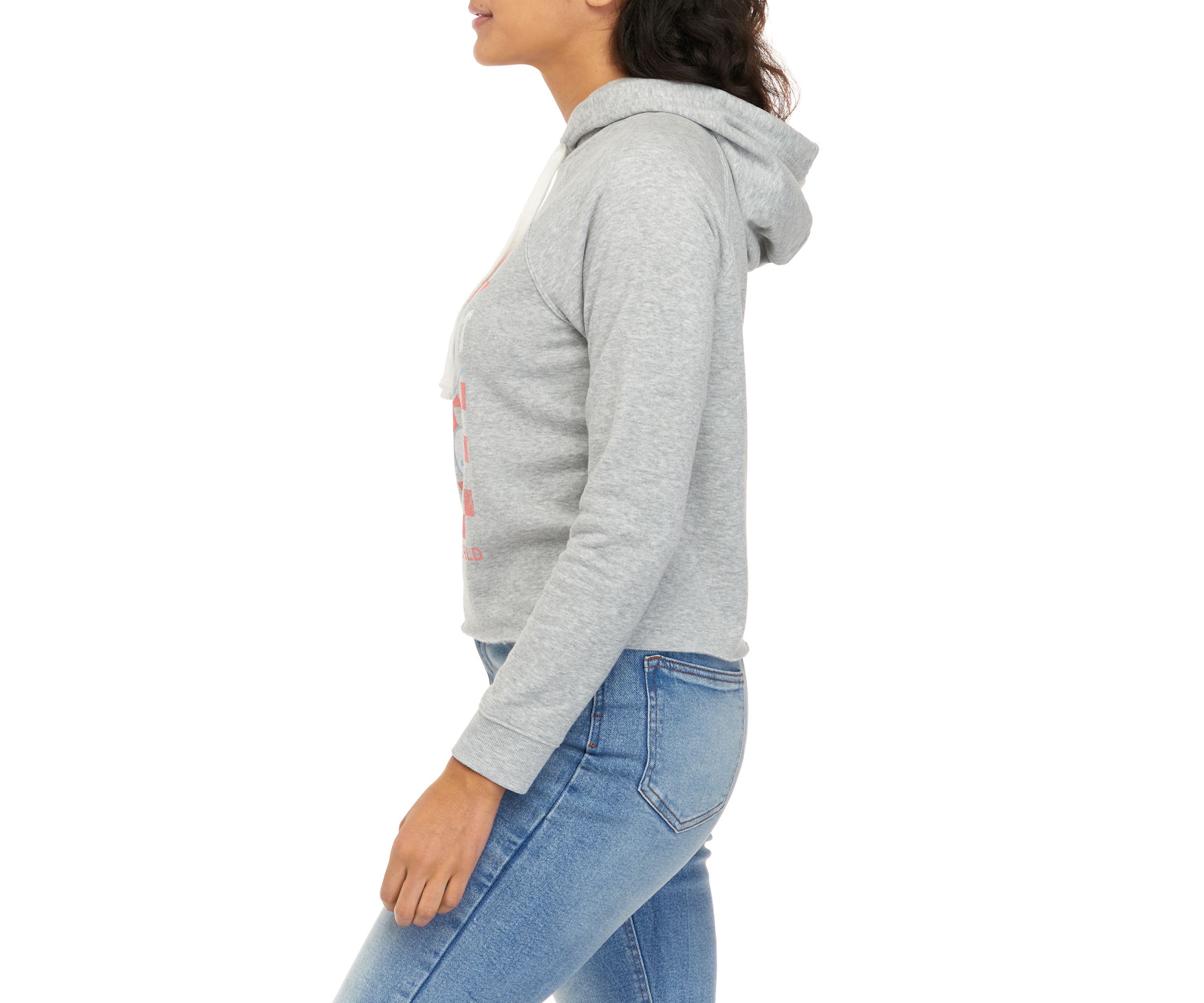 Juniors Long Sleeve Cropped Hoodie