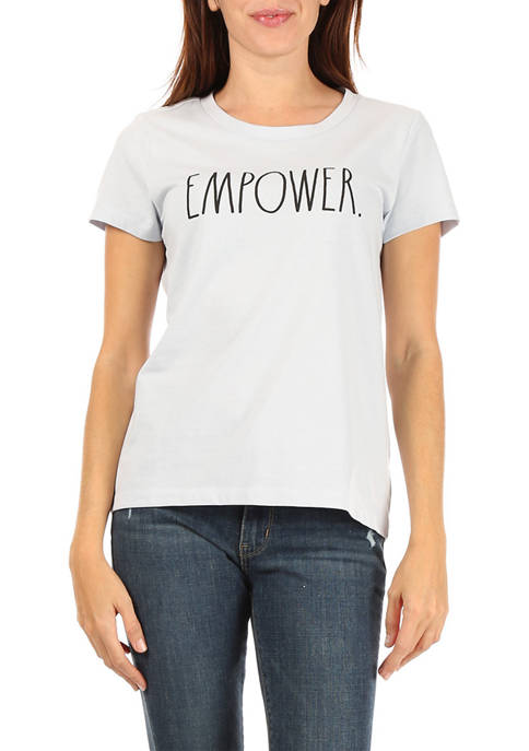 Womens Short Sleeve EMPOWER Graphic T-Shirt