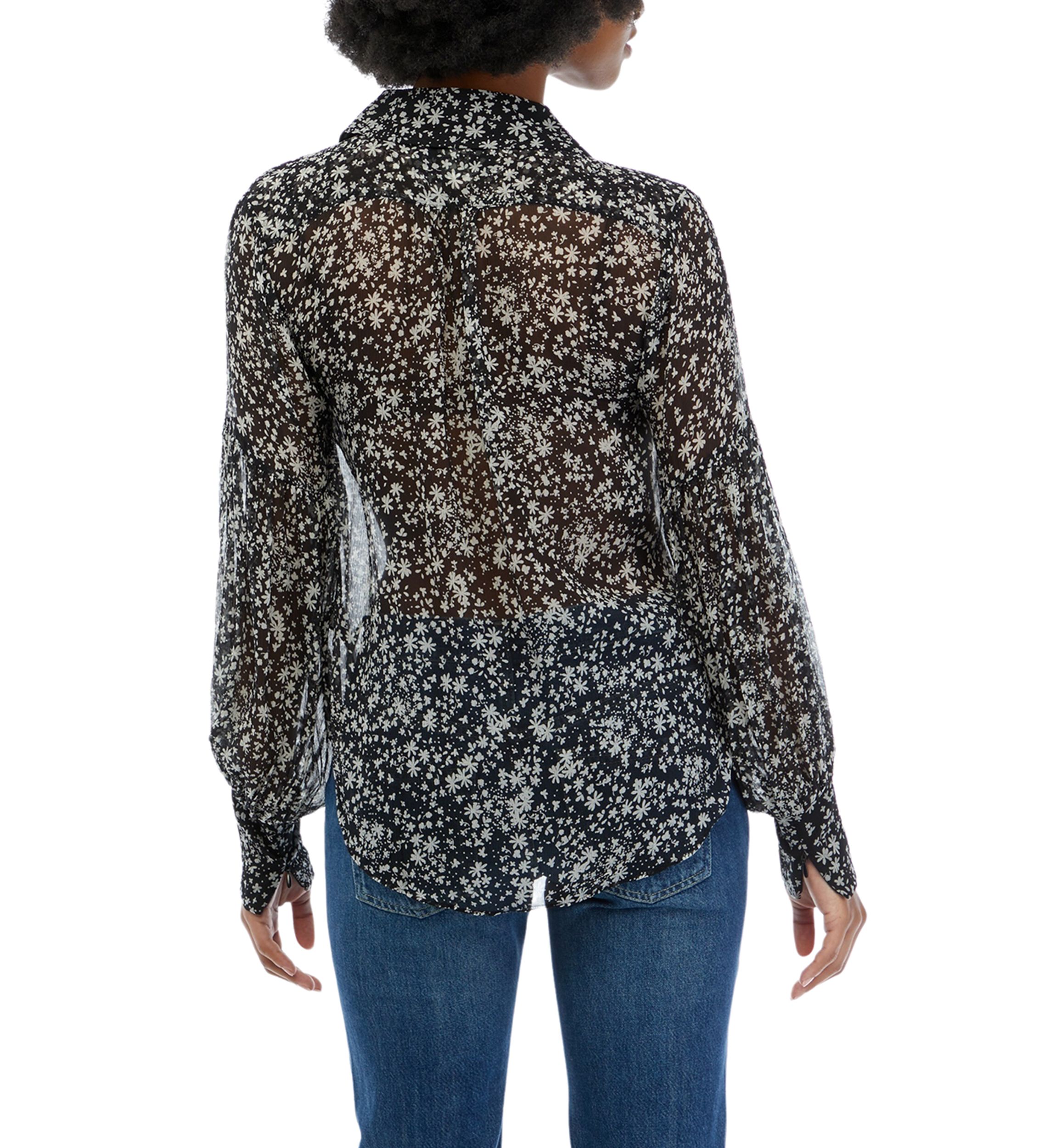 Womens Blouson Sleeve Shirt