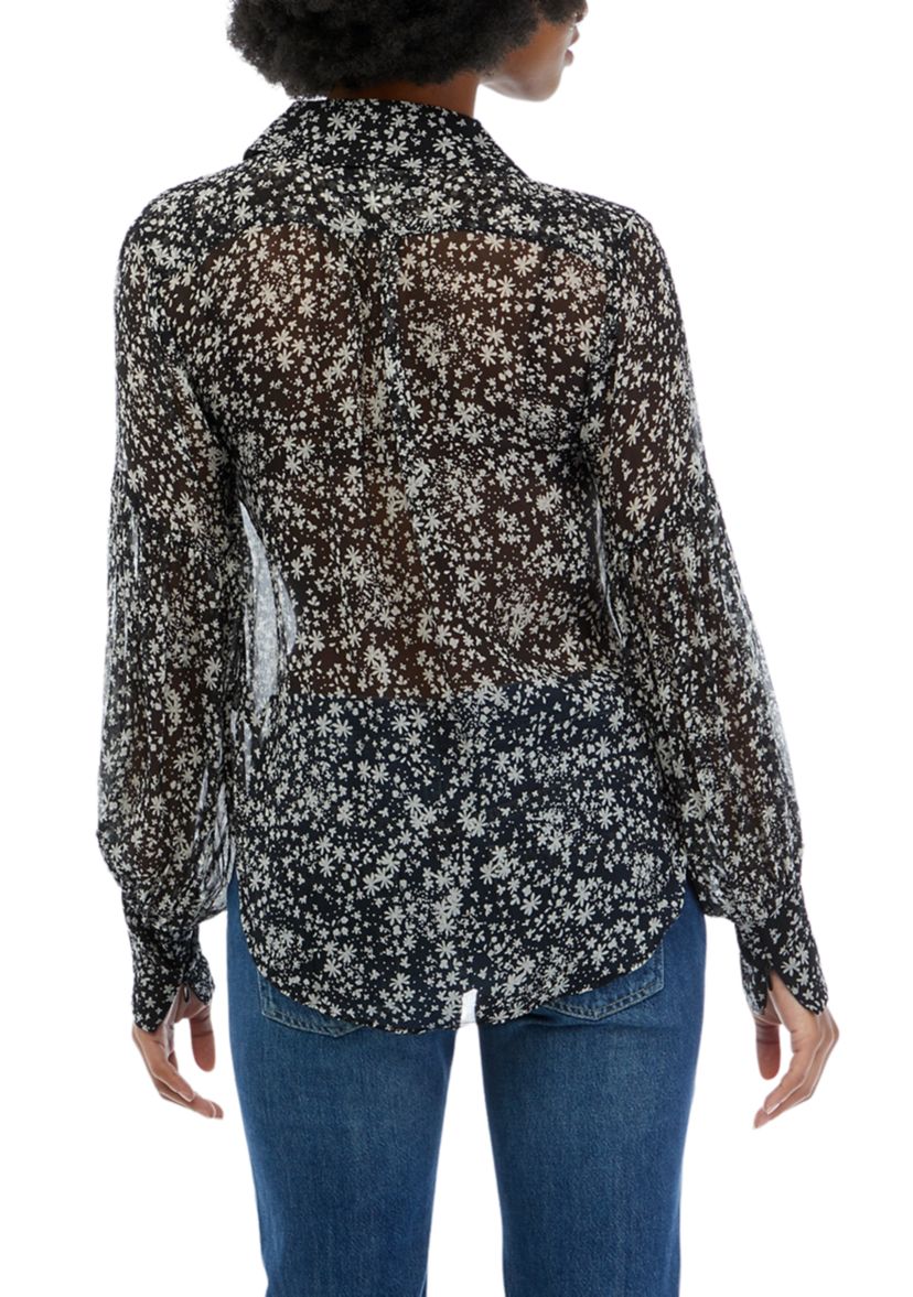 Womens Blouson Sleeve Shirt