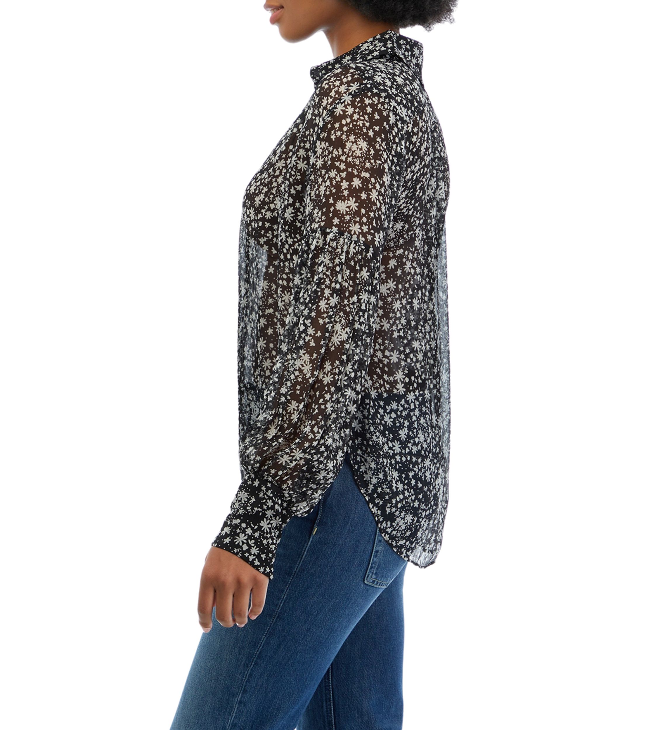 Womens Blouson Sleeve Shirt