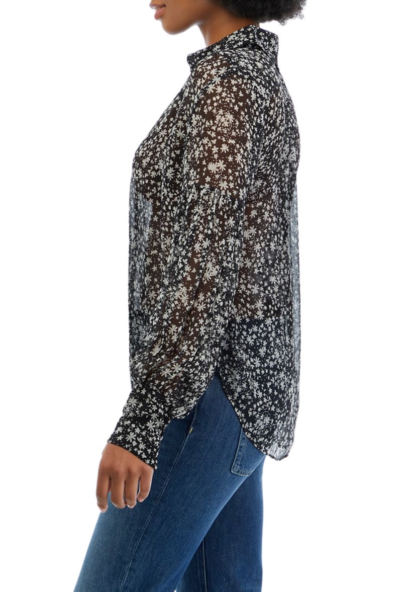 Womens Blouson Sleeve Shirt