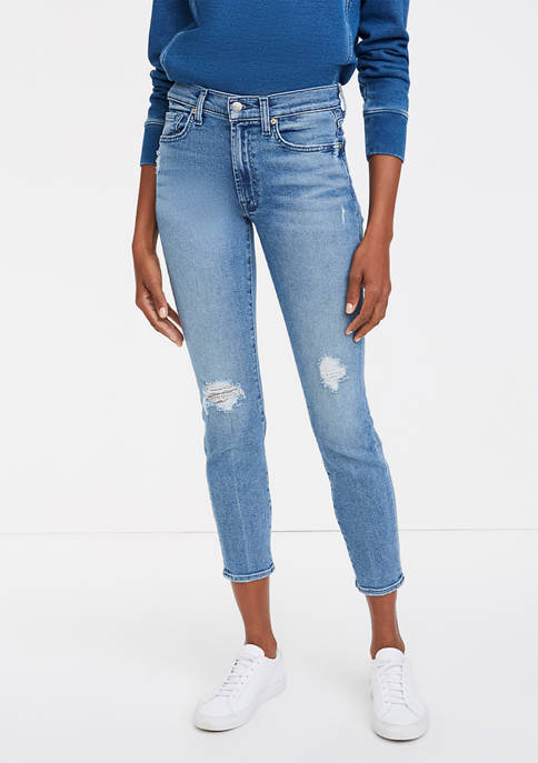 7 For All Mankind® Womens Ankle Skinny Jeans