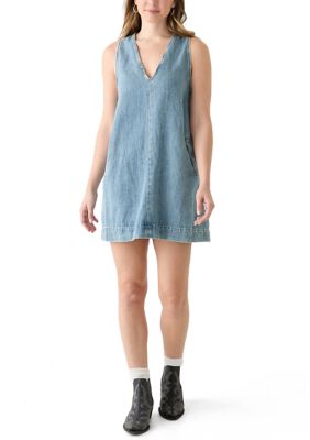 7 For All Mankind Women's Sleeveless V-Neck Dress, XS