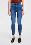Womens High-Waisted Ankle Skinny Jeans