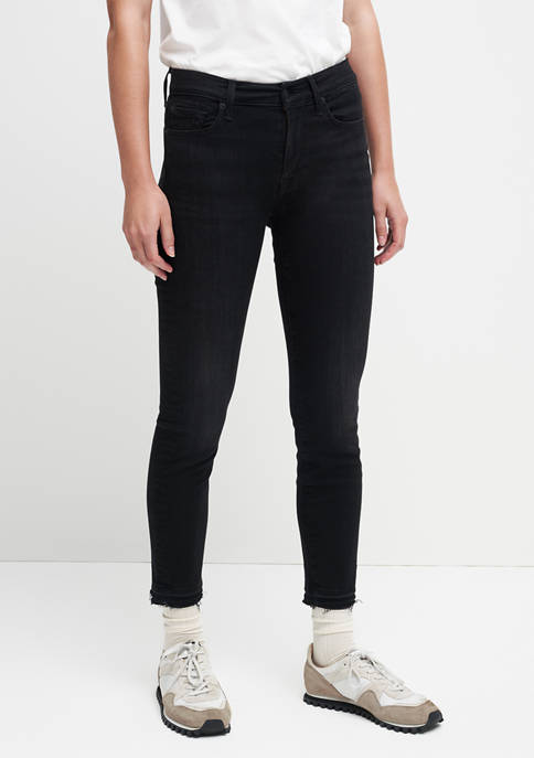 Womens Ankle Skinny Jeans with Released Hem