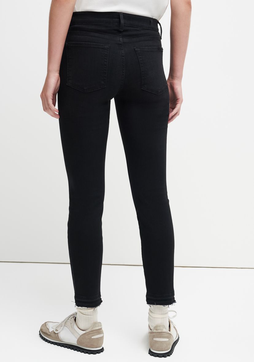 Womens Ankle Skinny Jeans with Released Hem