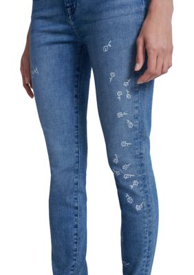 Women's High Waisted Skinny Ankle Jeans