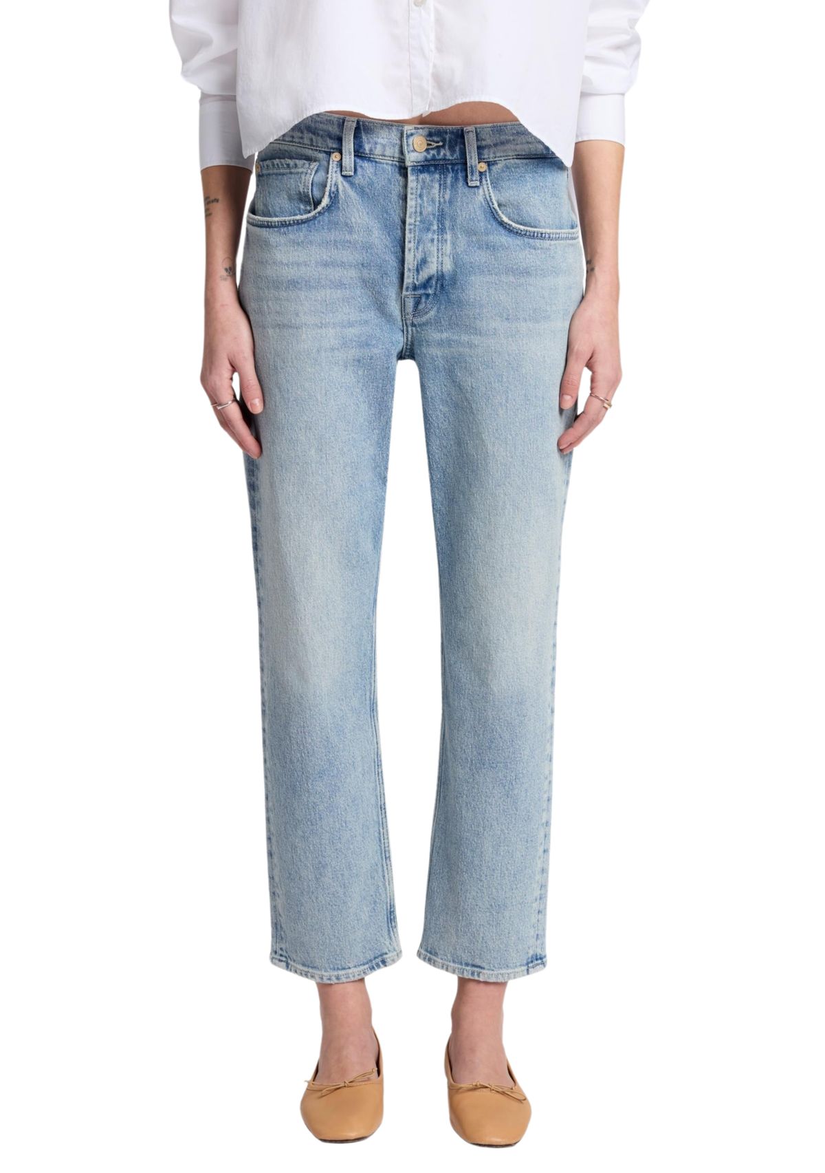 Womens Julia Boyfriend Jeans with Embellished Heart 