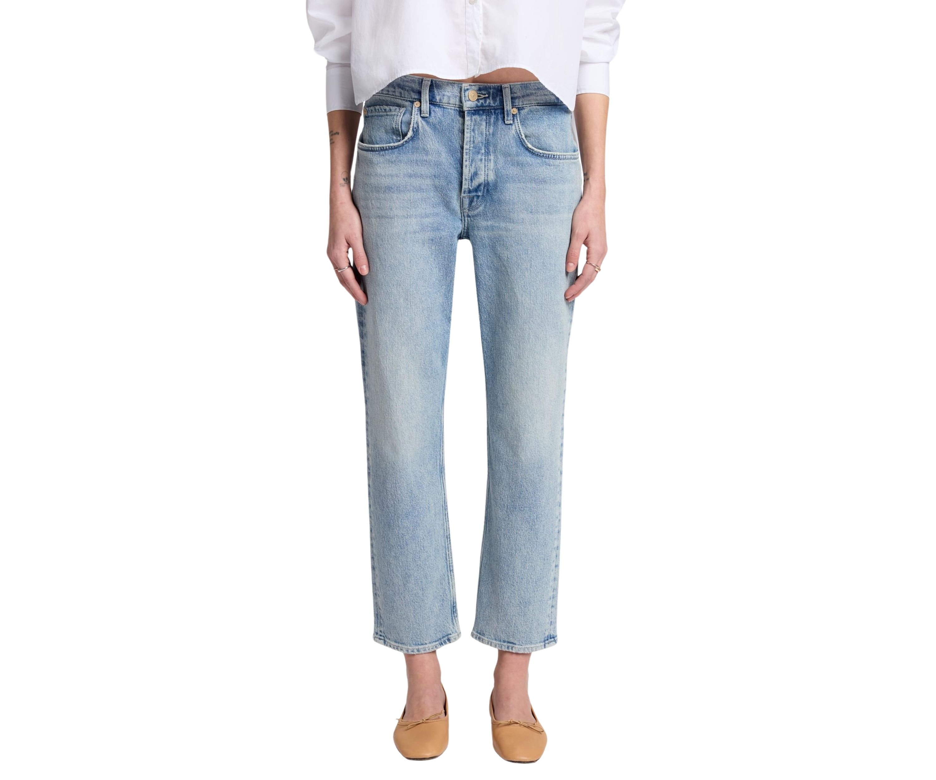 Womens Julia Boyfriend Jeans with Embellished Heart 
