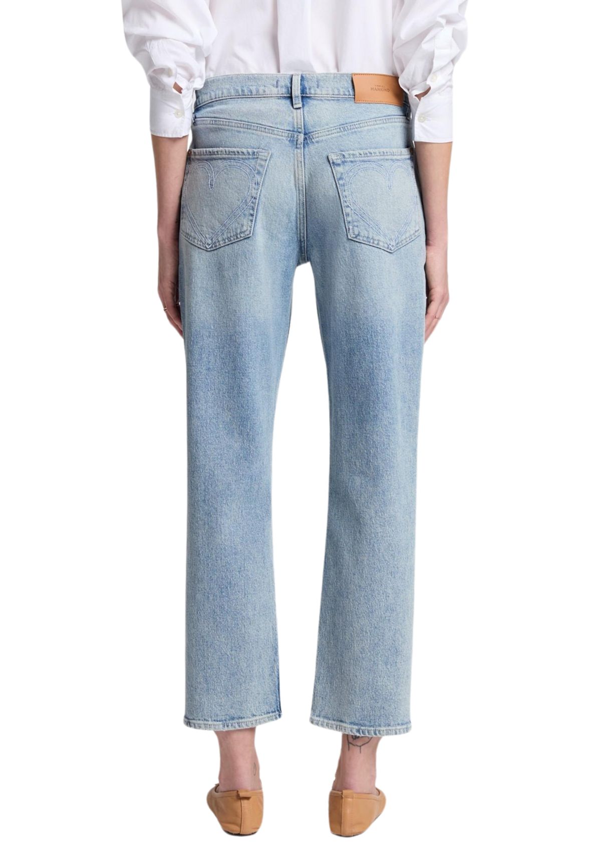 Womens Julia Boyfriend Jeans with Embellished Heart 