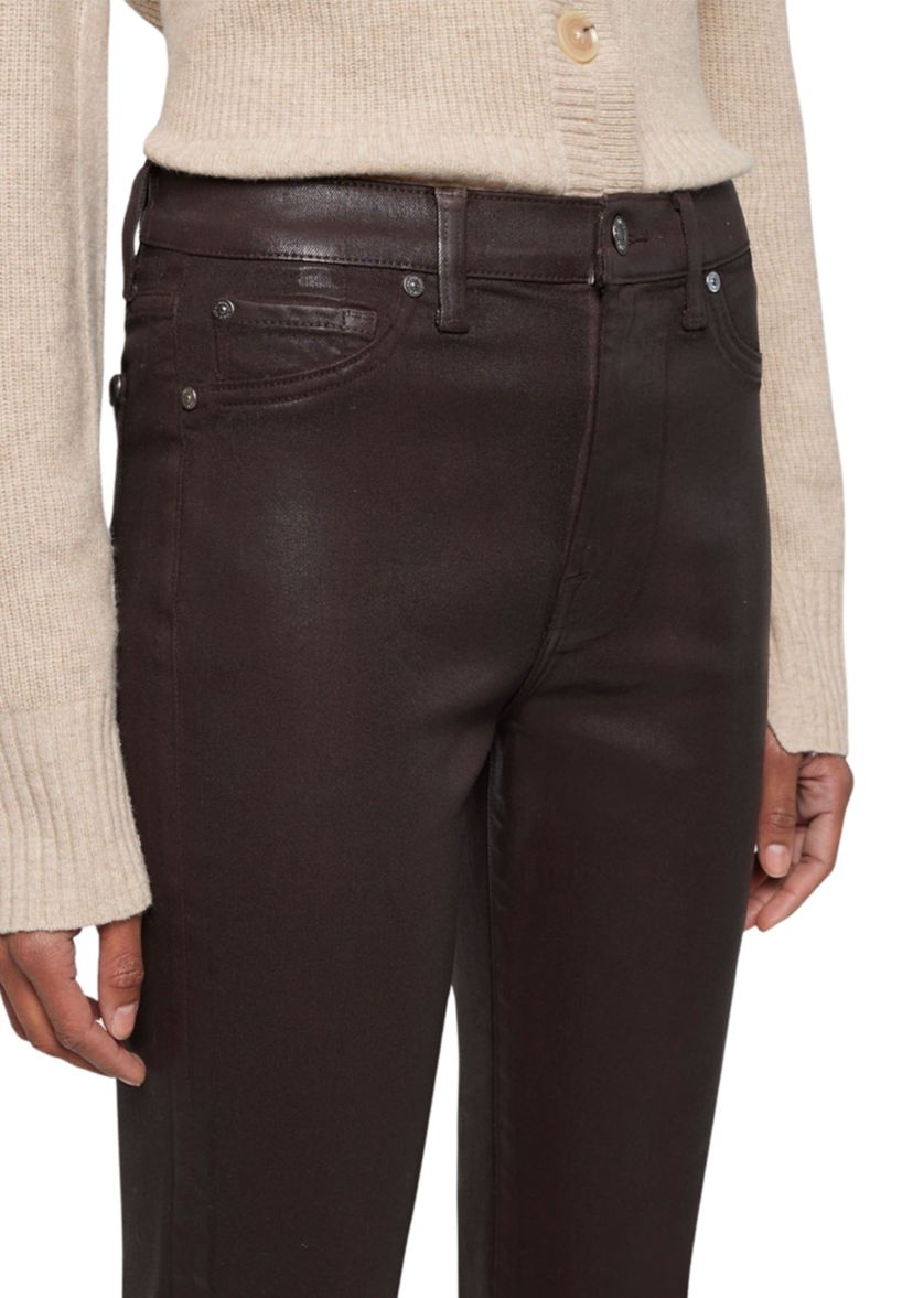 Womens High Waist Slim Kick Jeans