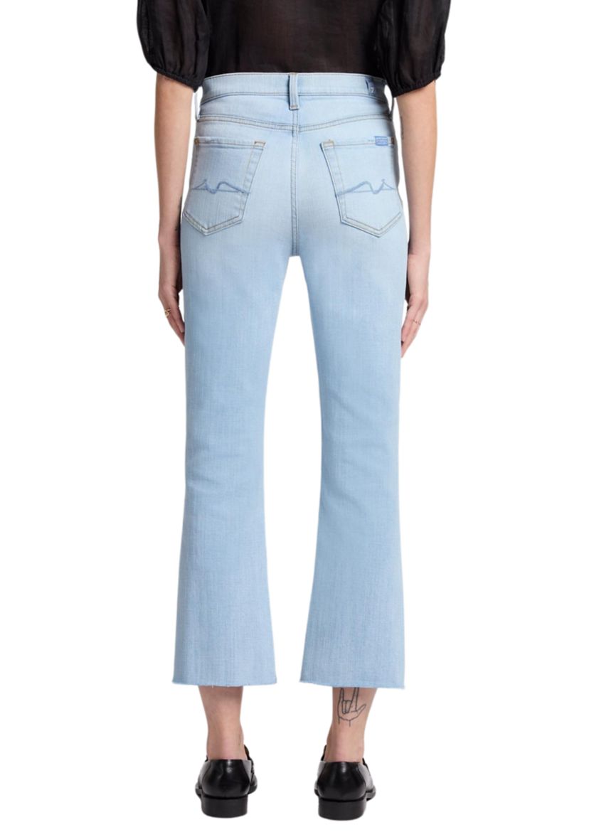 Womens High Waisted Slim Kick Jeans